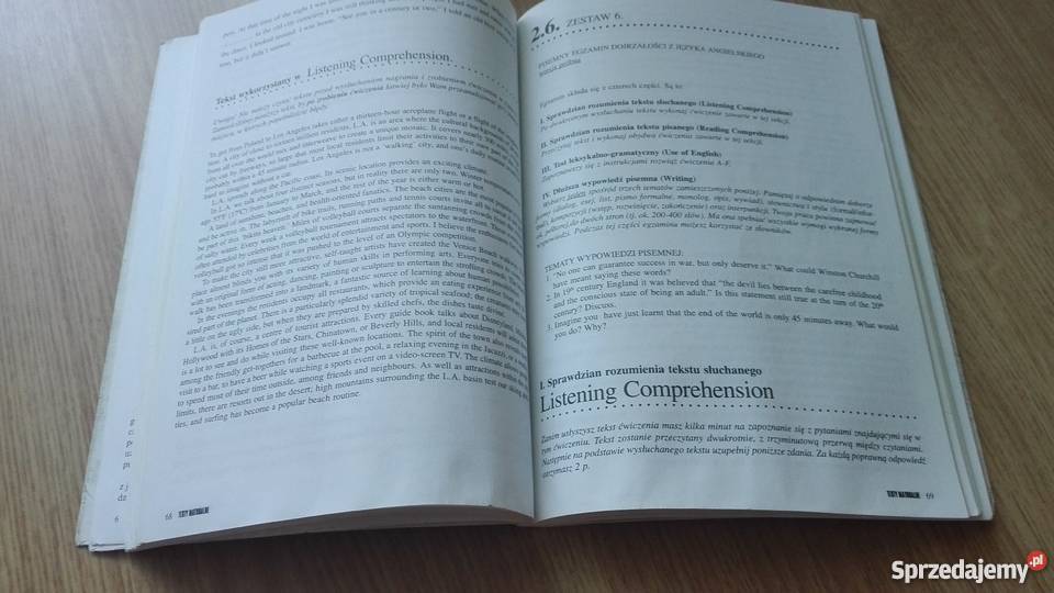 Testy maturalne z języka angielskiego szkoła ponadgimnazjalna Gdańsk sprzedam