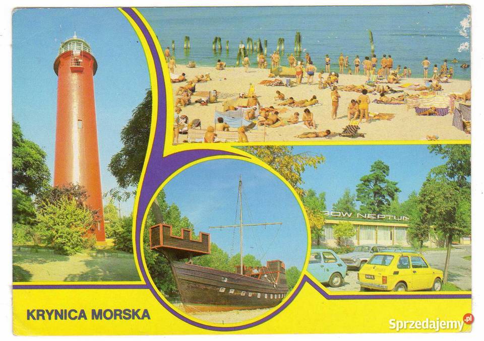 KRYNICA MORSKA POCZTÓWKA WIELOWIDOKOWA 2