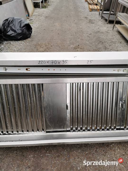 Okap przyścienny 220x70x35 25 wielkopolskie Krotoszyn