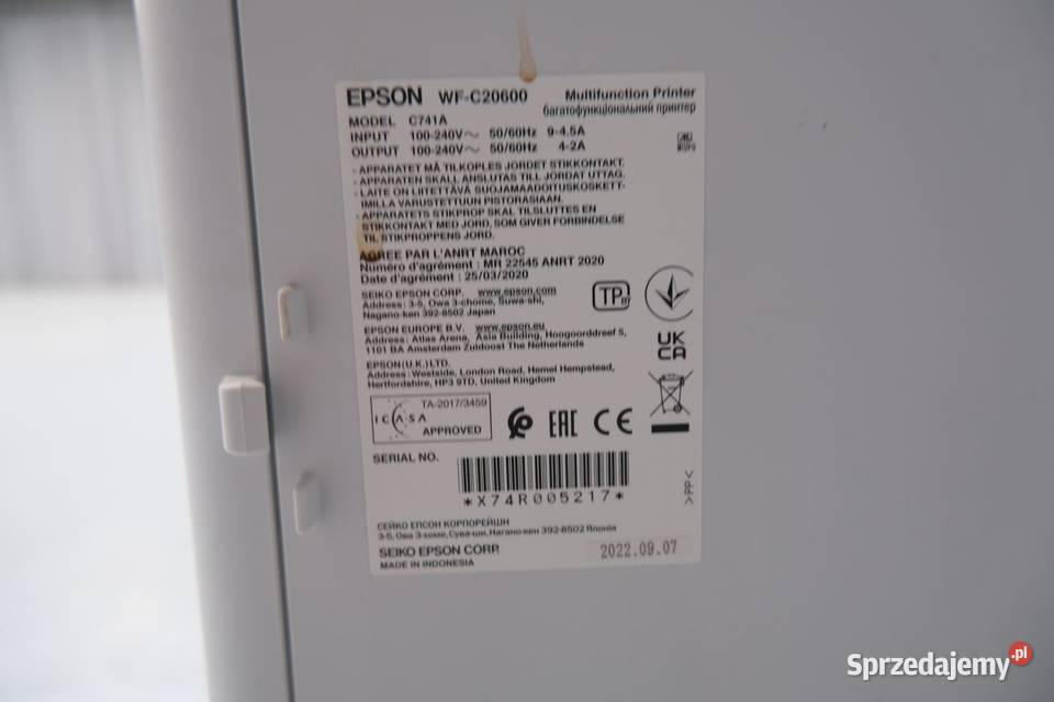 MASZYNY POLIGRAFICZNE EPSON 2022 atramentowa Łyszkowice
