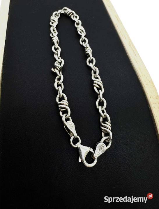 Srebrna bransoletka próby 925 952g warmińsko-mazurskie Elbląg sprzedam