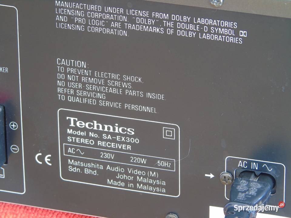 Amplituner Technics SAEX300 pilot sprawny Elektronika Jasło
