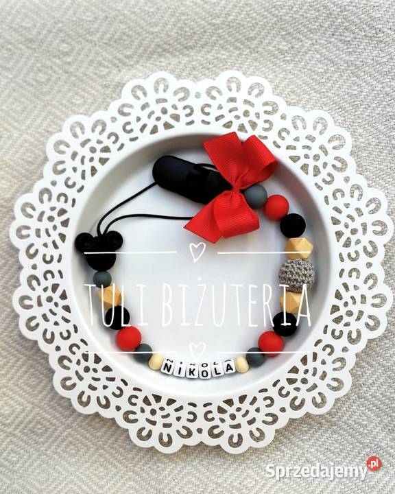 Zawieszka do smoczka z imieniem dziecka Batman Szczecin