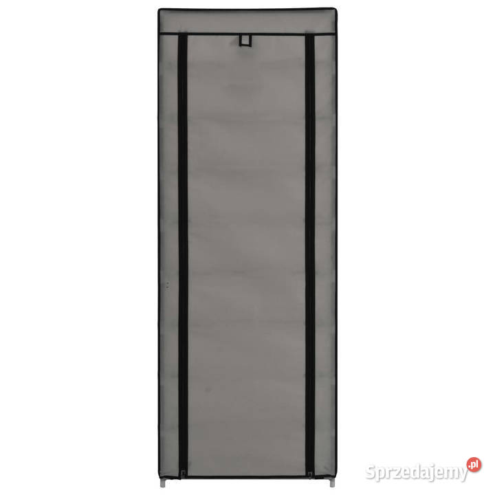 Szafka na buty z pokrowcem szara 57 x 29 x 162 sprzedam