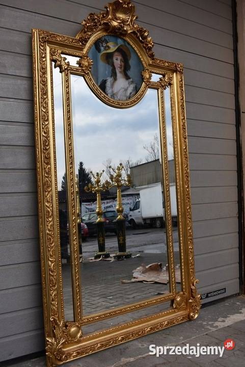 Złote Lustro 210 x 107 Obraz