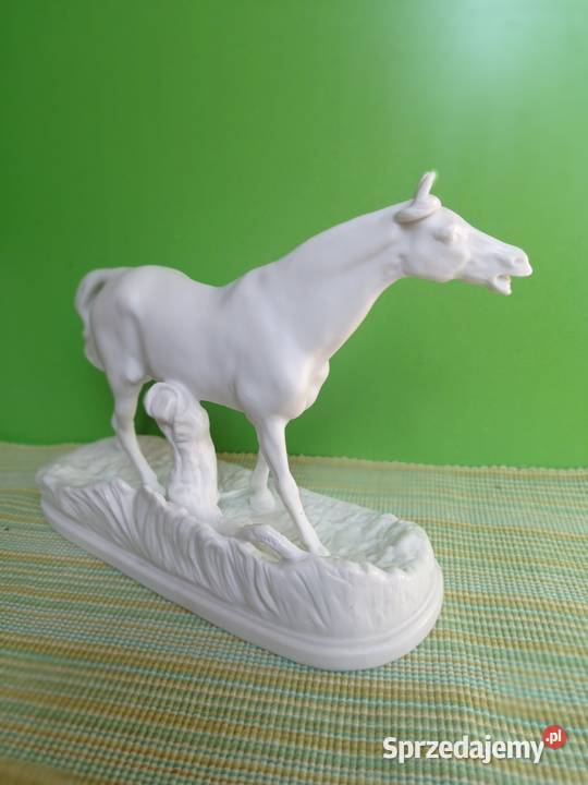 Figurka porcelanowa konia żółty kujawsko-pomorskie Włocławek sprzedam