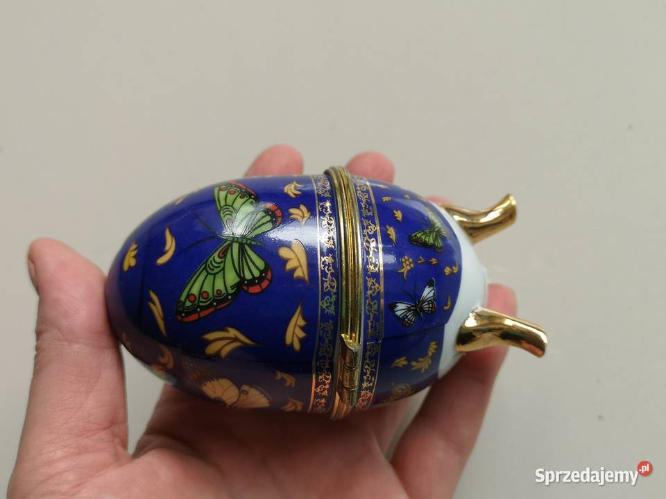 Porcelanowe jajko szkatułka vintage kujawsko-pomorskie Toruń sprzedam