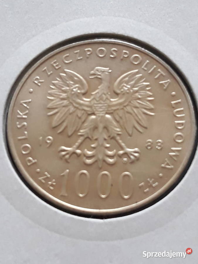 1000 Papież Jan Paweł II 1983 r 10 mennicze