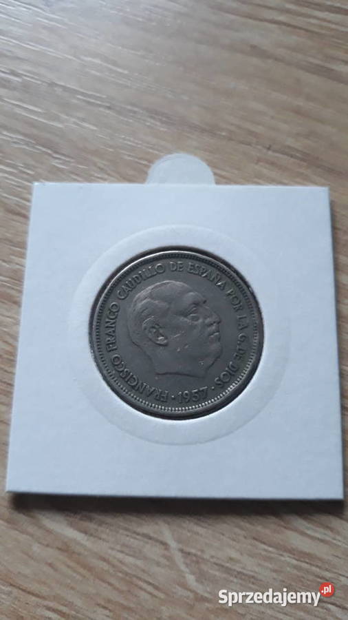 25 Peset Hiszpania 1957 r wielkopolskie Konin