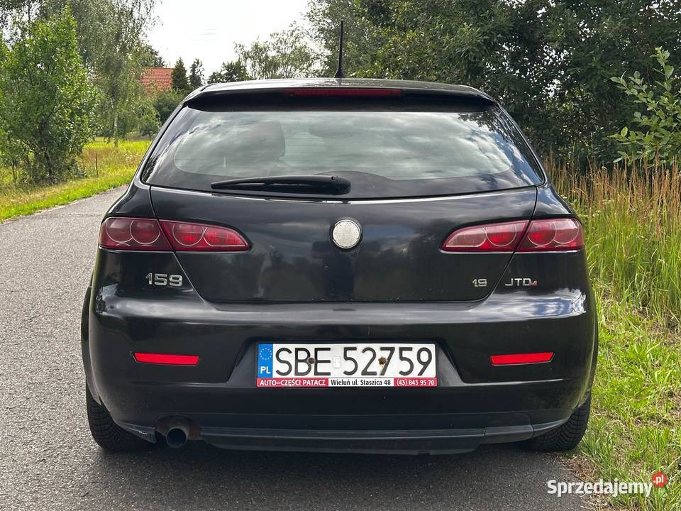 Alfa Romeo 159 19JTD 150 Czarna Zadbana Ekran nieuszkodzony Wieluń