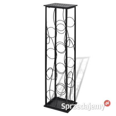 vidaXL Metalowy stojak na 8 butelek wina240941