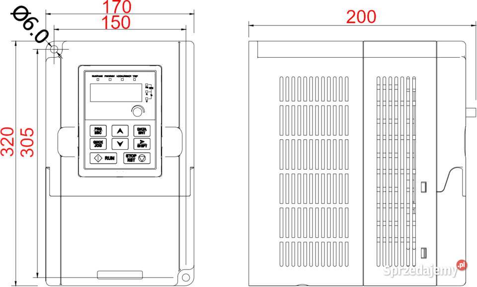 Falownik wektorowy trójfazowy 400V 75kW 3389 Solec Kujawski