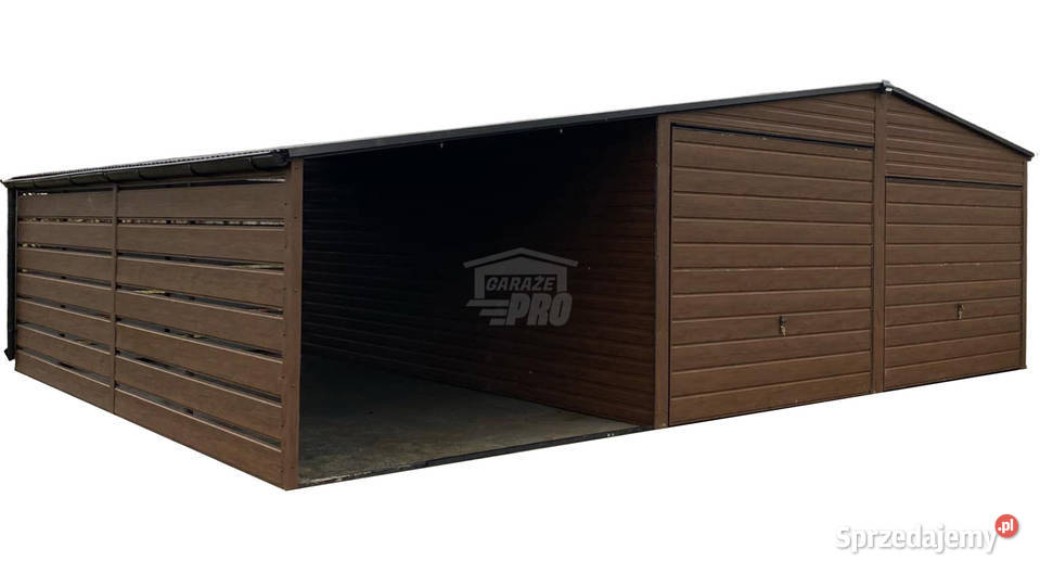 Garaż blaszany 6x6m wiata 3m 2x Brama Białystok