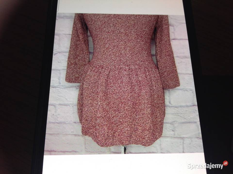 Sweter Kardigan Damski ZARA KNIT XS z Metaliczną Rozpinane  Nowa Sól