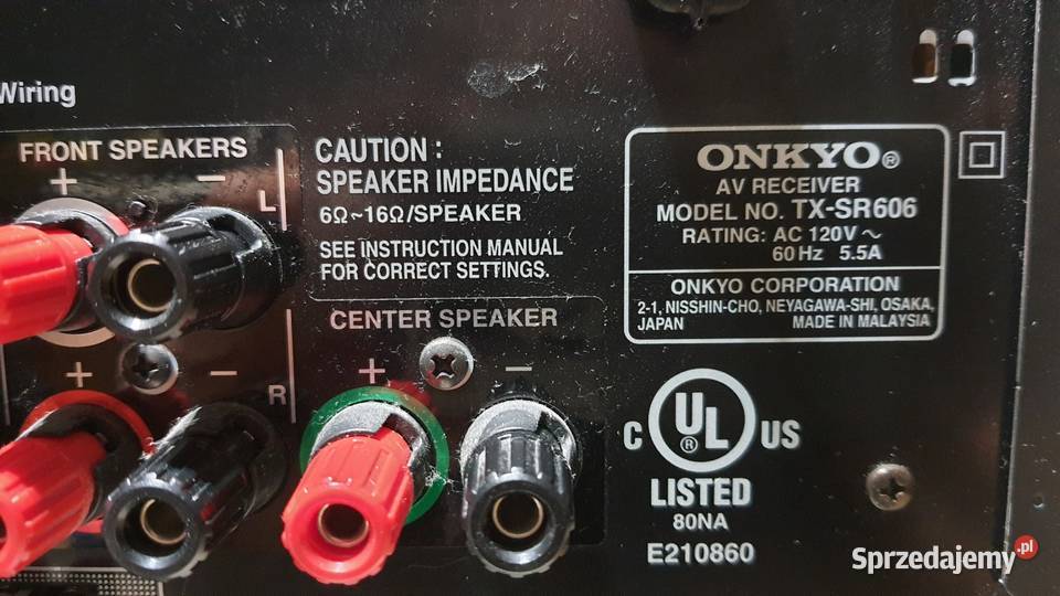 ONKYO TXSR606 amplituner kina domowego Glinno sprzedam