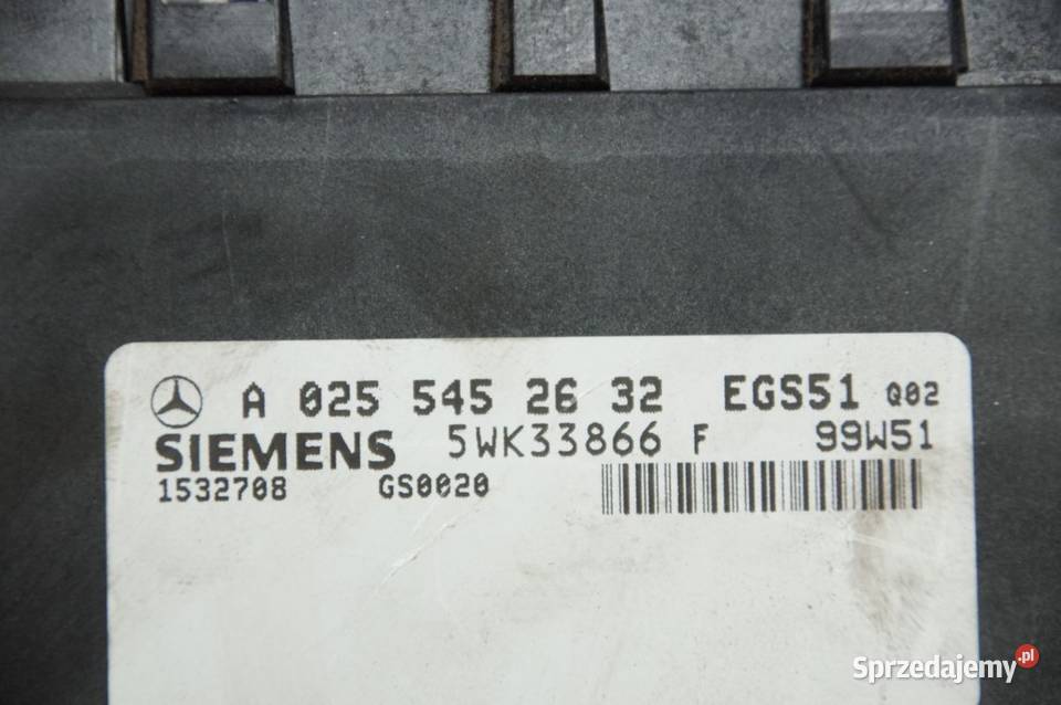 MODUŁ MERCEDES ML W163 A0255452632 SKRZYNI Lipno