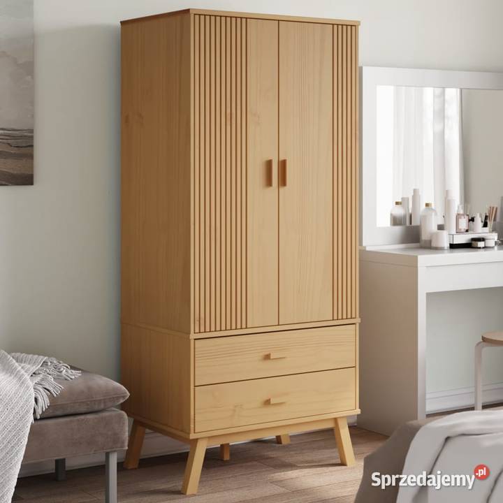 vidaXL Szafa OLDEN brązowa 765x53x172 lite Warszawa