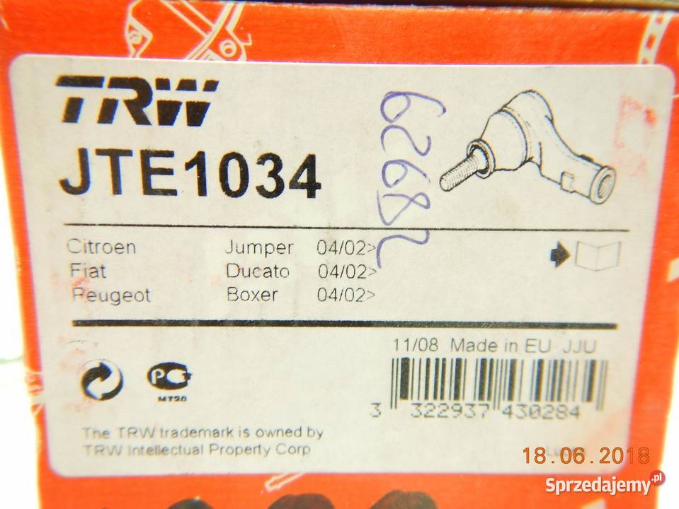 KOŃCÓWKA DRĄZKA KIER CITROEN FIAT PEUGEOT 02 sprzedam