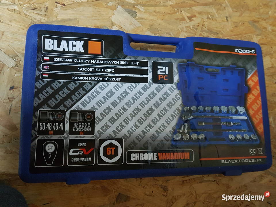 KLUCZE NASADOWE 21el 34 6kątne 1950mm wielkopolskie