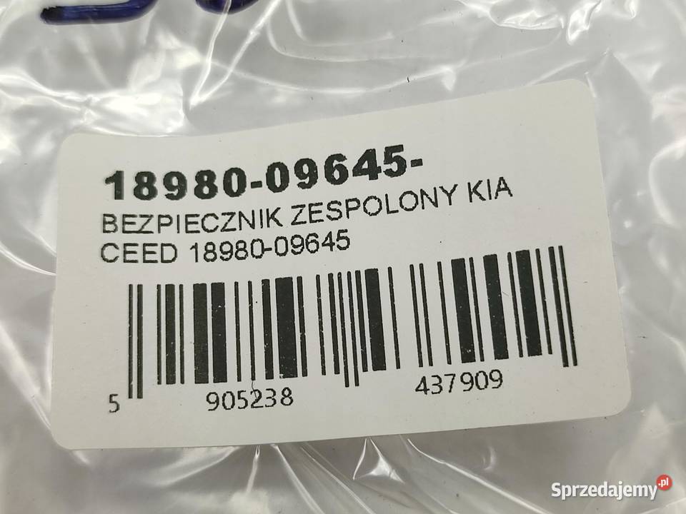 BEZPIECZNIK ZESPOLONY KIA CEED RIO 1898009645 osobowe