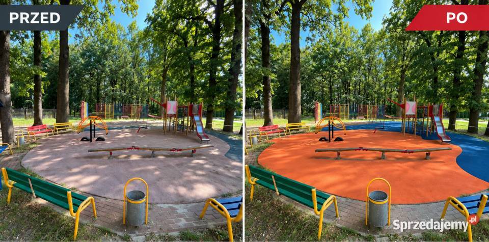 Naprawa nawierzchni poliuretanowych na placach sprzedam