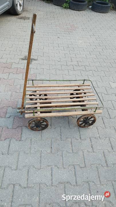 Wózek drewniany retroantyk Słubice