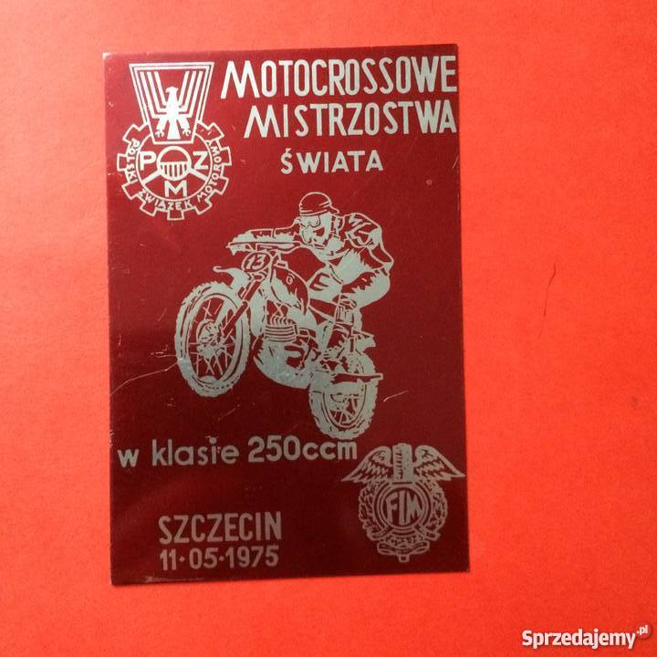 946 Motocrossowe Mistrzostwa Świata z 1975 r Szczecin