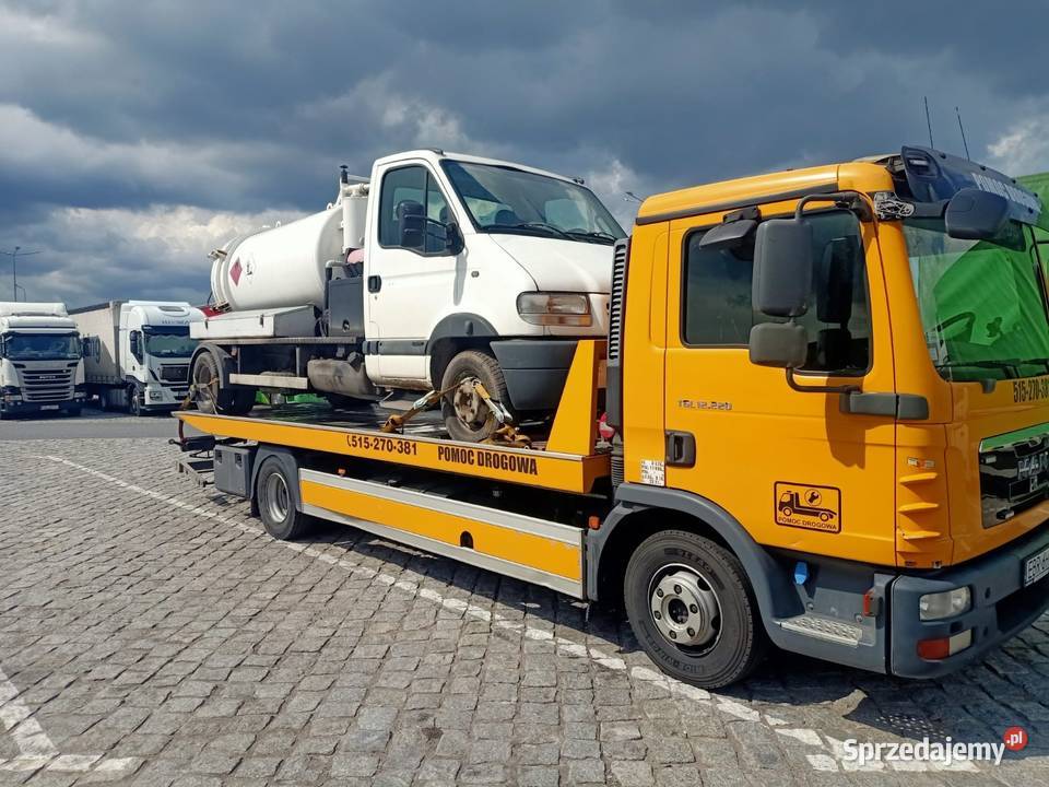 Man Tgl 12220 Atego 240 Płyta Platforma żółty Dąbrówka Duża sprzedam