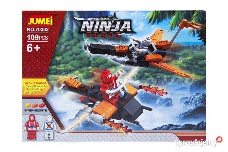 Klocki Jumei WOJOWNICY NINJA 109 elementów 25 x wielkopolskie Poznań