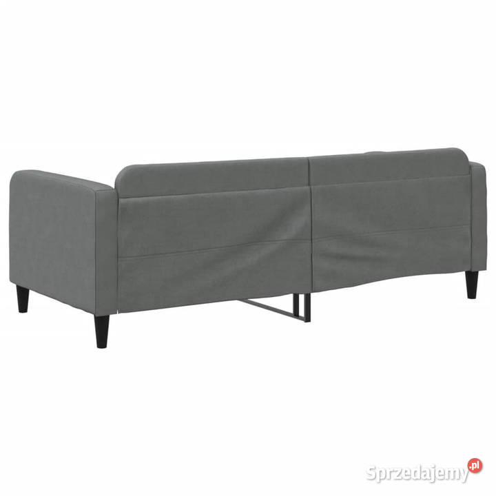 Sofa z funkcją spania ciemnoszara obita tkaniną 100cm mazowieckie Warszawa