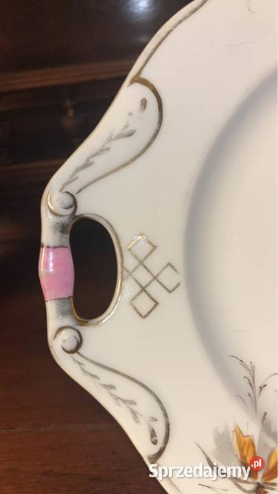 Patera secesyjna Biała porcelana Bez sygnatury pomorskie Gdańsk