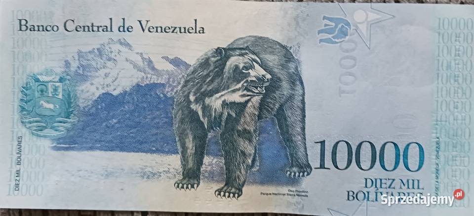 10000 Boliwarów Wenezuela 2017 r mennicze Konin