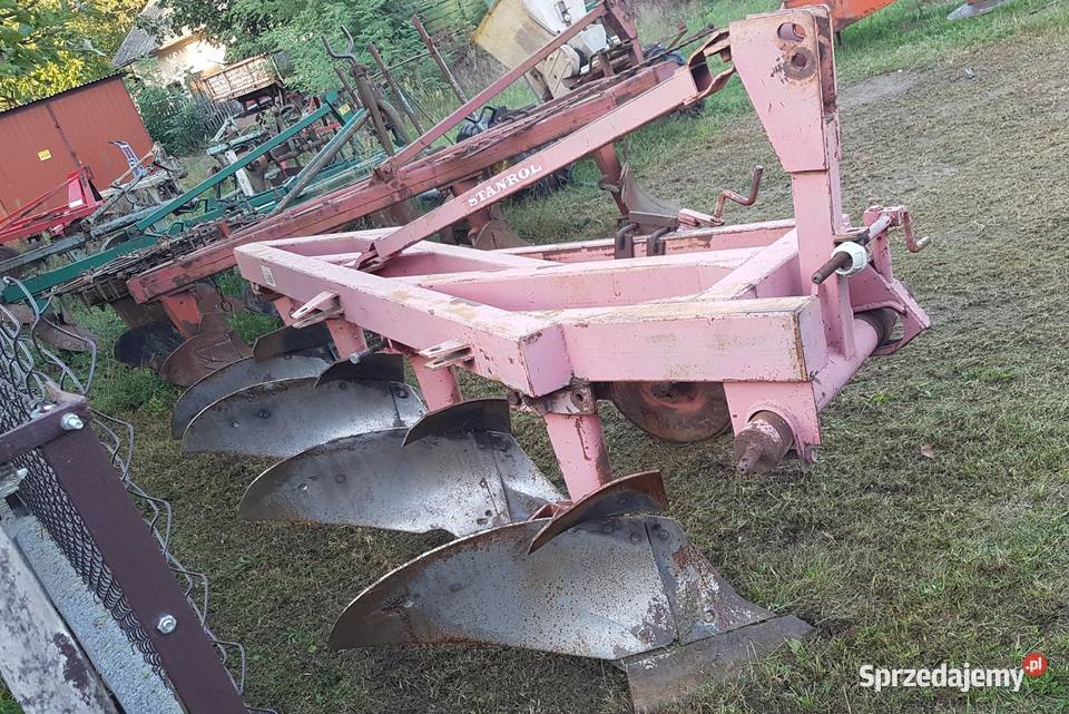 Pług zagonowy Duży 4skibowy na wysokiej i Dąbrowa Tarnowska