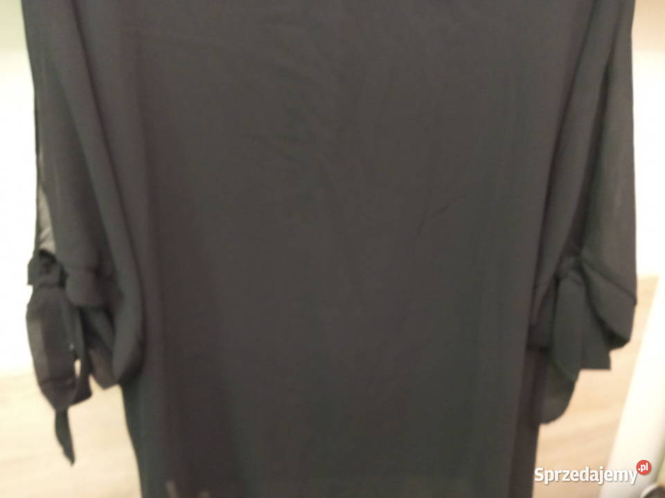 Czarna bluzka Made in Italy XL nowa z metką Odzież damska Warszawa sprzedam