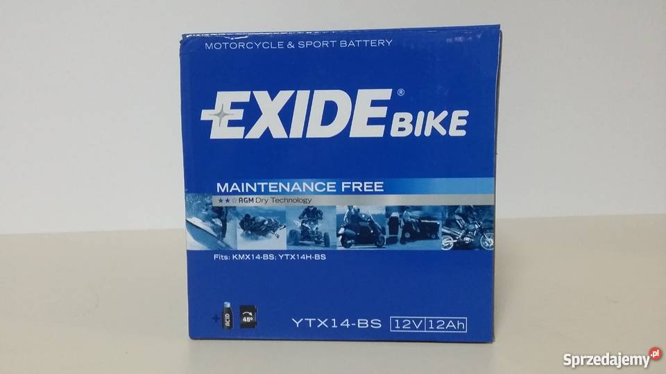Akumulator EXIDE YTX14BS 12V/12Ah/200A WARSZAWA Sprzedajemy.pl