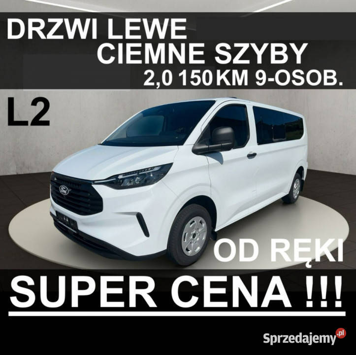 Ford Transit Custom Drzwi Lewe Ciemne Szyby L2 gniazdo USB Szczecinek
