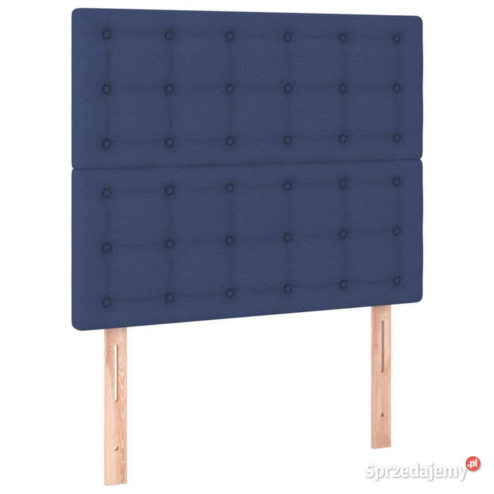 Łóżko kontynentalne z materacem niebieskie 128cm Łóżka mazowieckie sprzedam