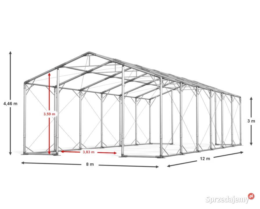 8x12x3m Namiot magazynowy mocny Hala przemysł Zamość sprzedam