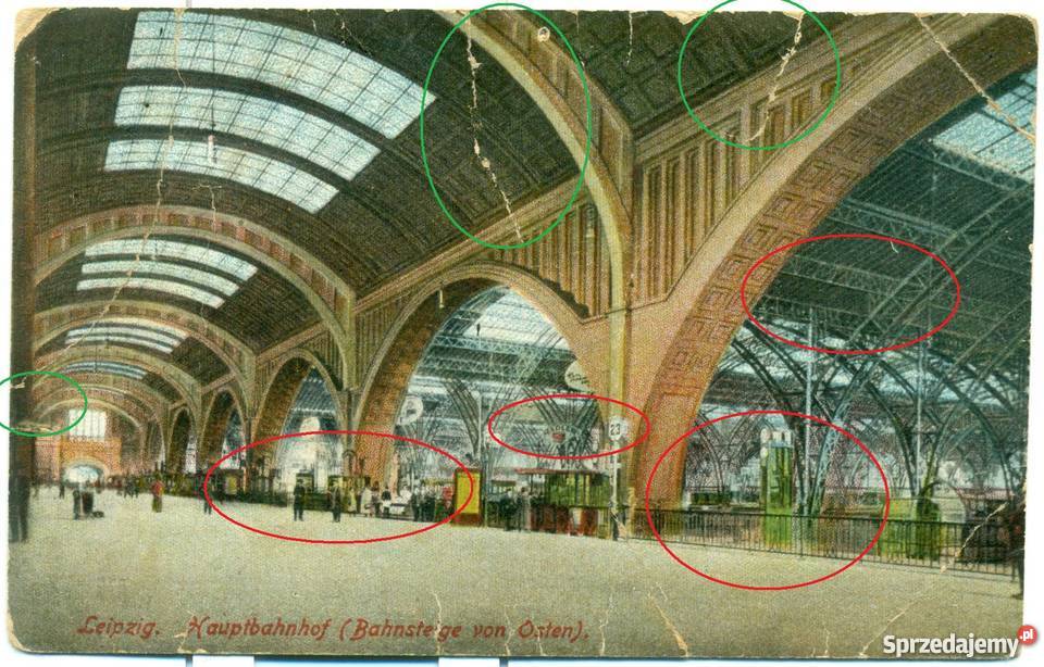 Leipzig Hauptbahnhof Bahnsteige von Osten Ostrów Wielkopolski sprzedam