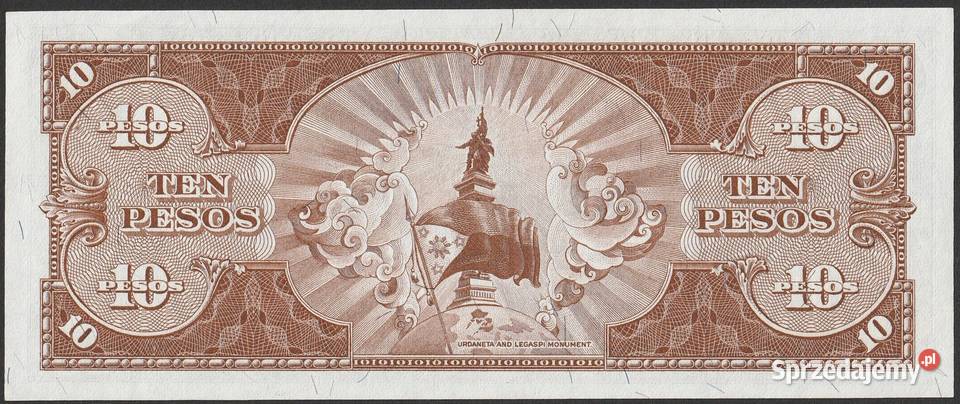 FILIPINY 10 PESOS 1949 STAN BANKOWY UNC Łódź