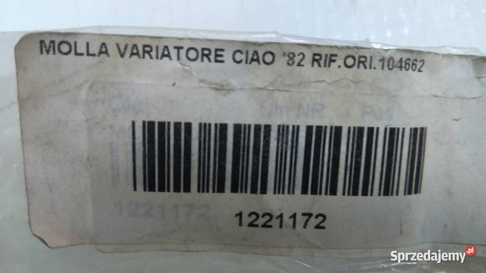 SPRĘŻYNA WARIATORA PIAGGIO BOSS BOXER BRAVO CBA