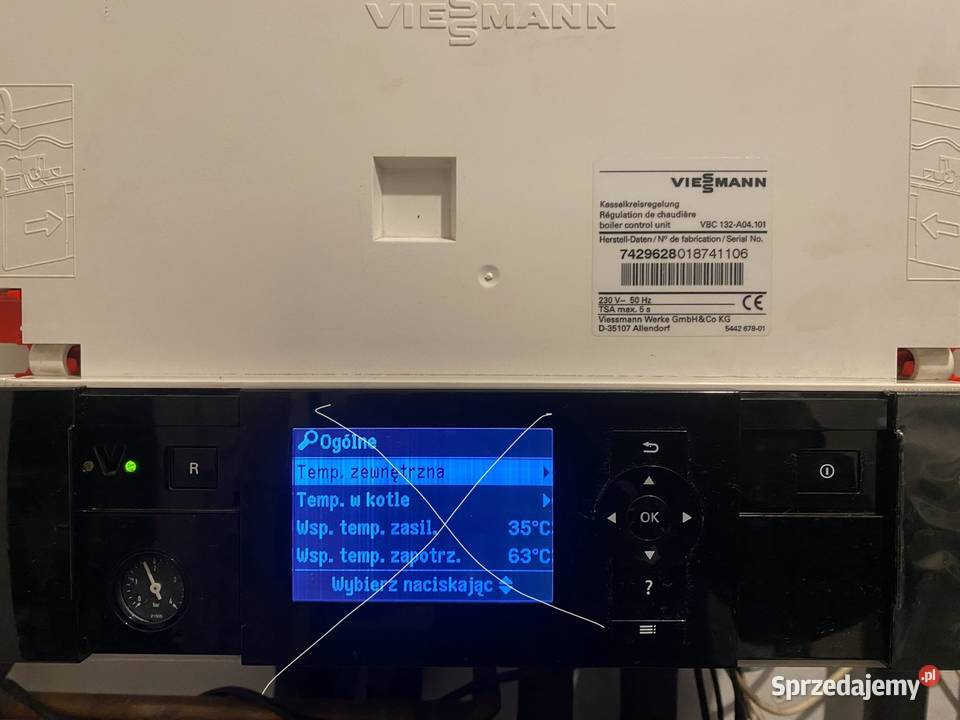 Viessmann płyta główna sterownik bez Vitotronic Łosia Wólka