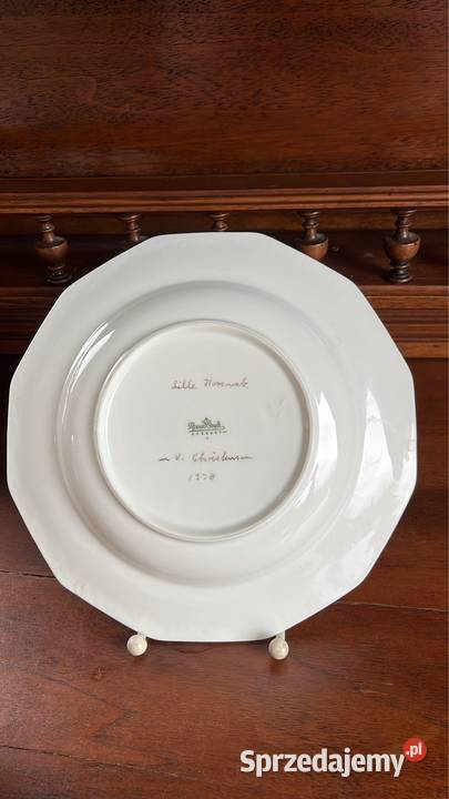 Talerz do zupy z ptaszkami Maria Rosenthal Gdańsk