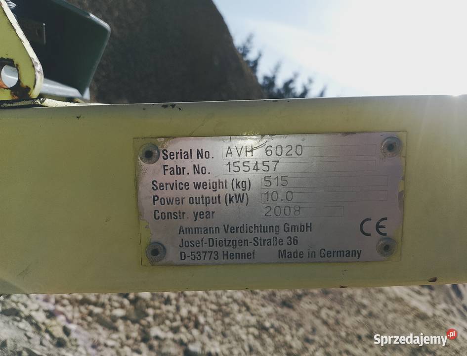 Zagęszczrka AMMANN 500 ubijarka Skrzyszów