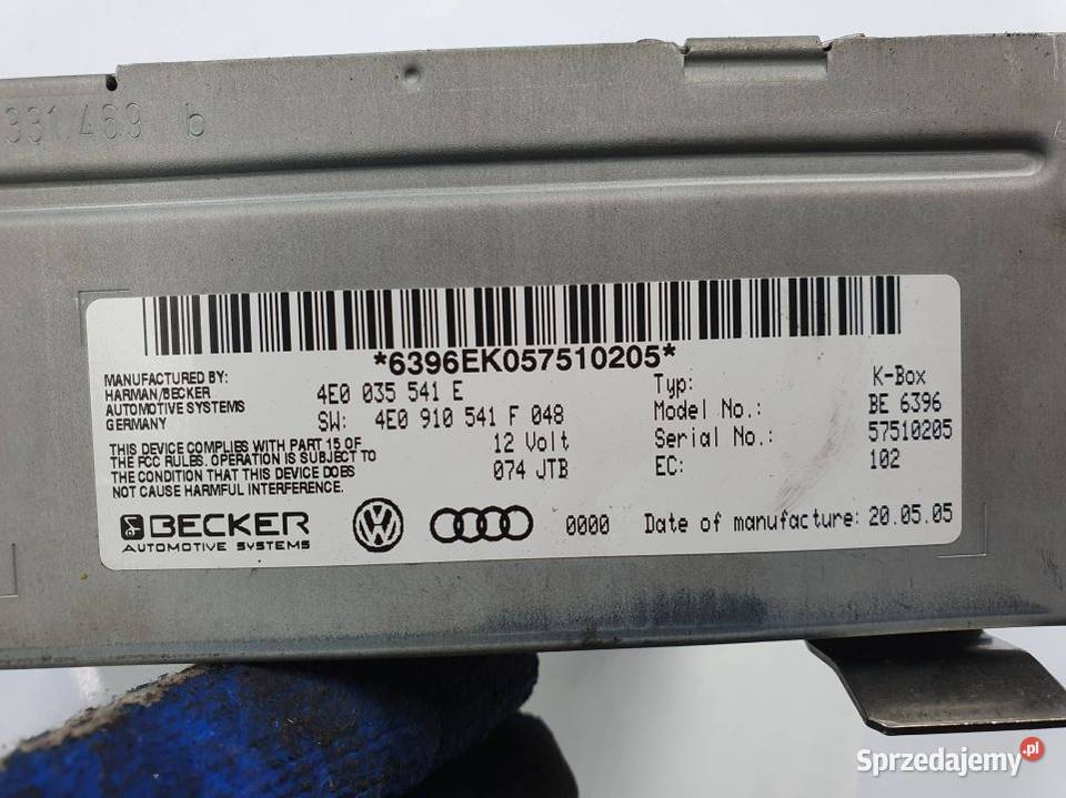 MODUŁ AUDI A8 D3 4E0035541E
