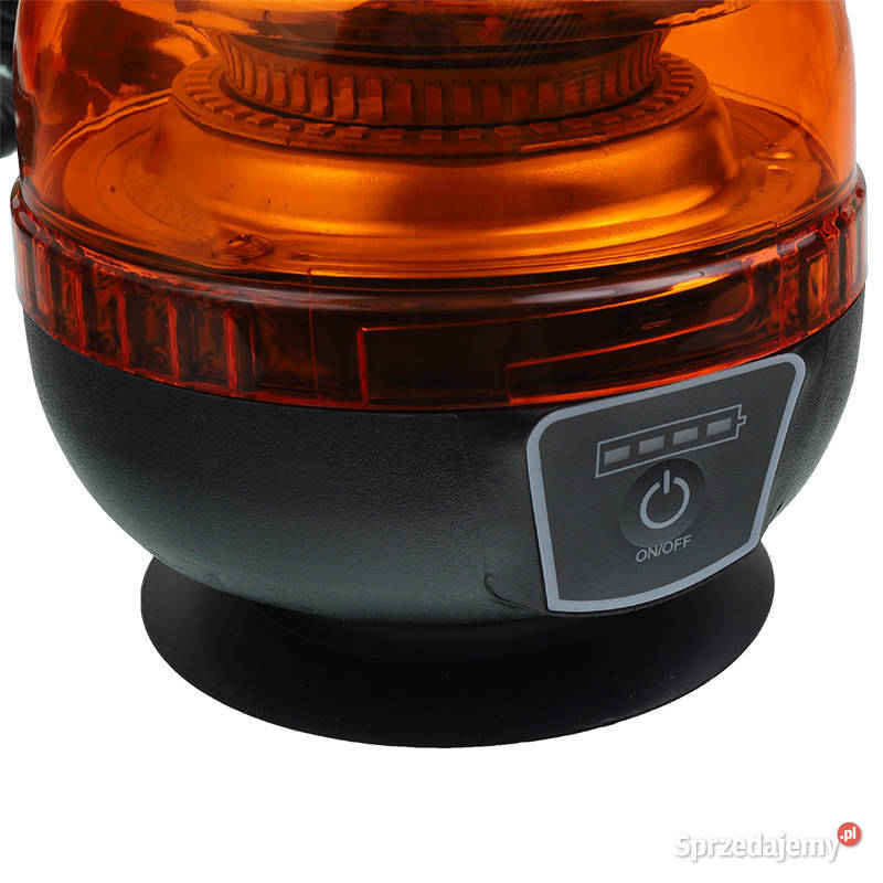 LAMPA OSTRZEGAWCZA KOGUT BEZPRZEWODOWA OKRĄGŁA