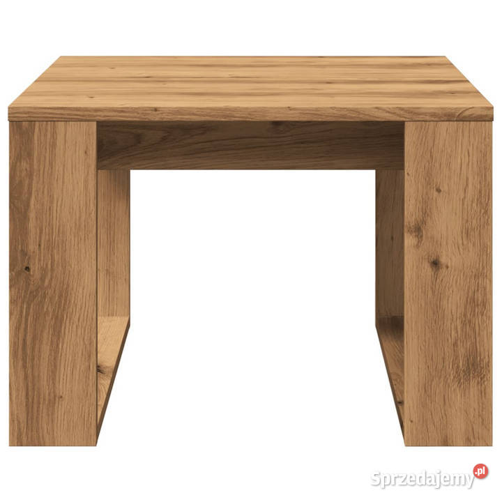 Stolik boczny dąb artisan 50x50x35 materiał Warszawa