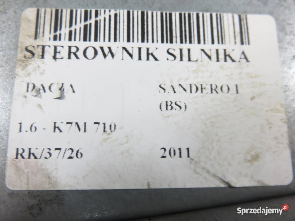 STEROWNIK DACIA SANDERO I 16 8200661124 Komputery sprzedam