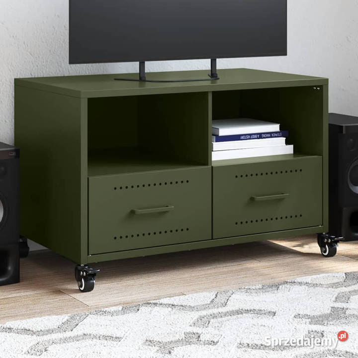 Szafka RTV oliwkowa 68x39x435 stal WM846702 mazowieckie Warszawa sprzedam