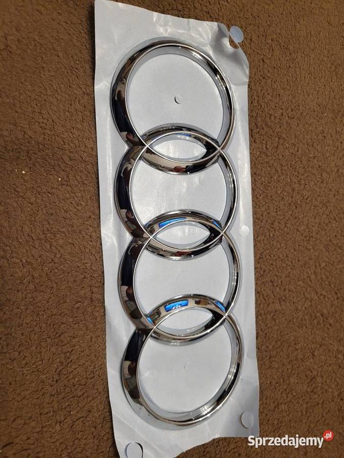 Oryginalny emblemat logo Audi przódtył